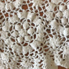 Lot de 3 napperons identiques vintage en crochet blanc et ronds diamètre approximatif de 18 cm par Hello Broc brocante en ligne