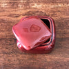 Boîte à bijoux vintage carrée 11 x 11 cm en céramique émaillée bordeaux années 50 par Hello Broc brocante en ligne