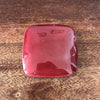 Boîte à bijoux vintage carrée 11 x 11 cm en céramique émaillée bordeaux années 50 par Hello Broc brocante en ligne