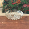 Plat apéritif vintage dit mendiant en verre moulé Lever motif étoile diamètre 18 cm par Hello Broc brocante en ligne