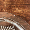 Serviteur rond compartimenté en verre moulé par Hello Broc brocante en ligne