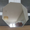 Plateau miroir vintage de forme octogonale bord biseauté par Hello Broc brocante en ligne