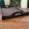 Plateau rectangulaire vintage en bois années 70 / 80 dimensions 48 x 29 cm par Hello Broc brocante en ligne