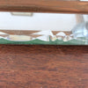 Grand plateau miroir biseauté rebords en cuivre et métal chromé Circa 1940 longueur 42 cm et largeur 30 cm par Hello Broc brocante en ligne