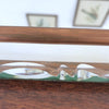 Grand plateau miroir biseauté rebords en cuivre et métal chromé Circa 1940 longueur 42 cm et largeur 30 cm par Hello Broc brocante en ligne