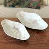 Lot de 2 raviers vintage décor fleuri en porcelaine de Limoges Guérin & Co par Hello Broc brocante en ligne