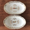 Lot de 2 raviers décor calèche et dorée Véritable porcelaine du Berry par Hello Broc brocante en ligne