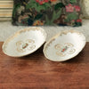 Lot de 2 raviers décor calèche et dorée Véritable porcelaine du Berry par Hello Broc brocante en ligne