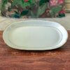 Ravier petit plat de service ovale blanc liseré doré Porcelaine du Berry par Hello Broc brocante en ligne