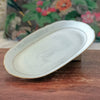 Ravier petit plat de service ovale blanc liseré doré Porcelaine du Berry par Hello Broc brocante en ligne