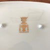 Ravier petit plat de service ovale blanc liseré doré Porcelaine du Berry par Hello Broc brocante en ligne