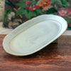 Ravier petit plat de service ovale blanc liseré doré Porcelaine du Berry par Hello Broc brocante en ligne