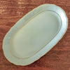 Ravier petit plat de service ovale blanc liseré doré Porcelaine du Berry par Hello Broc brocante en ligne