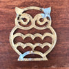Dessous de plat en forme de hibou ou de chouette en métal doré par Hello Broc brocante en ligne