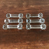 Lot de 6 porte-couteau en cristal extrémités facettées par Hello Broc brocante en ligne