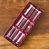 Lot de 12 porte-couteaux en cristal dans leur écrin d'origine Cristal E. Bourdon par Hello Broc brocante en ligne
