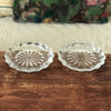 Lot de 2 dessous de bouteille en verre moulé rebord polylobé par Hello Broc brocante en ligne