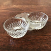 Salerons double en verre moulé vintage au choix par Hello Broc brocante en ligne