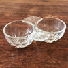 Salerons double en verre moulé vintage au choix par Hello Broc brocante en ligne