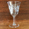 Lot de 5 verres à vin sur pied forme tulipe motifs vintage volutes et croix par Hello Broc brocante en ligne