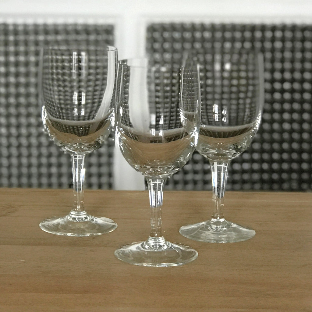 Lot de 3 verres à vin en cristal de Bohème contenance de 15 cl par Hello Broc brocante en ligne