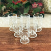 Lot de 6 petits verres vintage à vin blanc années 70 décor gravé grappes par Hello Broc brocante en ligne contenance de 12 cl
