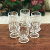 Lot de 6 petits verres vintage à vin blanc années 70 décor gravé grappes par Hello Broc brocante en ligne contenance de 12 cl