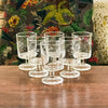 Lot de 6 petits verres vintage à vin blanc années 70 décor gravé grappes par Hello Broc brocante en ligne contenance de 12 cl