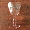 Lot de 6 verres à vin cuit en cristal taillé rose contenance de 6 cl par Hello Broc brocante en ligne