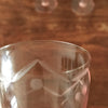 Lot de 6 verres à vin cuit en cristal taillé rose contenance de 6 cl par Hello Broc brocante en ligne