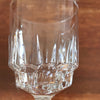 Lot de 6 verres à vin cuit ou porto vintage striés Luminarc France modèle Lance  contenance de 10 cl par Hello Broc brocante en ligne
