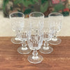 Lot de 6 verres à vin cuit ou porto vintage striés Luminarc France modèle Lance  contenance de 10 cl par Hello Broc brocante en ligne