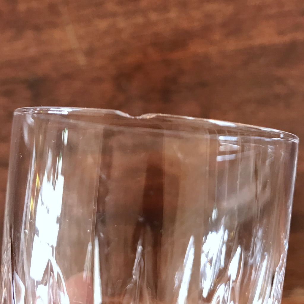 Lot de 6 verres à vin cuit ou porto vintage striés Luminarc France modèle Lance  contenance de 10 cl par Hello Broc brocante en ligne
