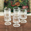 Lot de 5 verres à vin années 70 attribués à Luminarc décor gravé grappes contenance 14 cl par Hello Broc brocante en ligne
