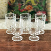 Lot de 5 verres à vin années 70 attribués à Luminarc décor gravé grappes contenance 14 cl par Hello Broc brocante en ligne