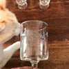 Lot de 5 ou 6 verres à vin années 70 attribués à Luminarc décor gravé grappes contenance 14 cl par Hello Broc brocante en ligne