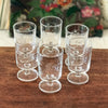 Lot de 6 verres à vin années 70 attribués à Luminarc décor gravé grappes contenance 14 cl par Hello Broc brocante en ligne