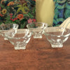 Lot de 4 coupes à champagne  vintage années 50 évasées base carrée par Hello Broc brocante en ligne