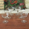 Ensemble de 6 coupes à champagne décor gravé de grappes contenance de 13 cl par Hello Broc brocante en ligne