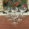 Ensemble de 6 coupes à champagne décor gravé de grappes contenance de 13 cl par Hello Broc brocante en ligne