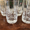 Lot de 5 verres gobelets hauts à orangeade ou highball en cristal taillé Atlantis par Hello Broc brocante en ligne