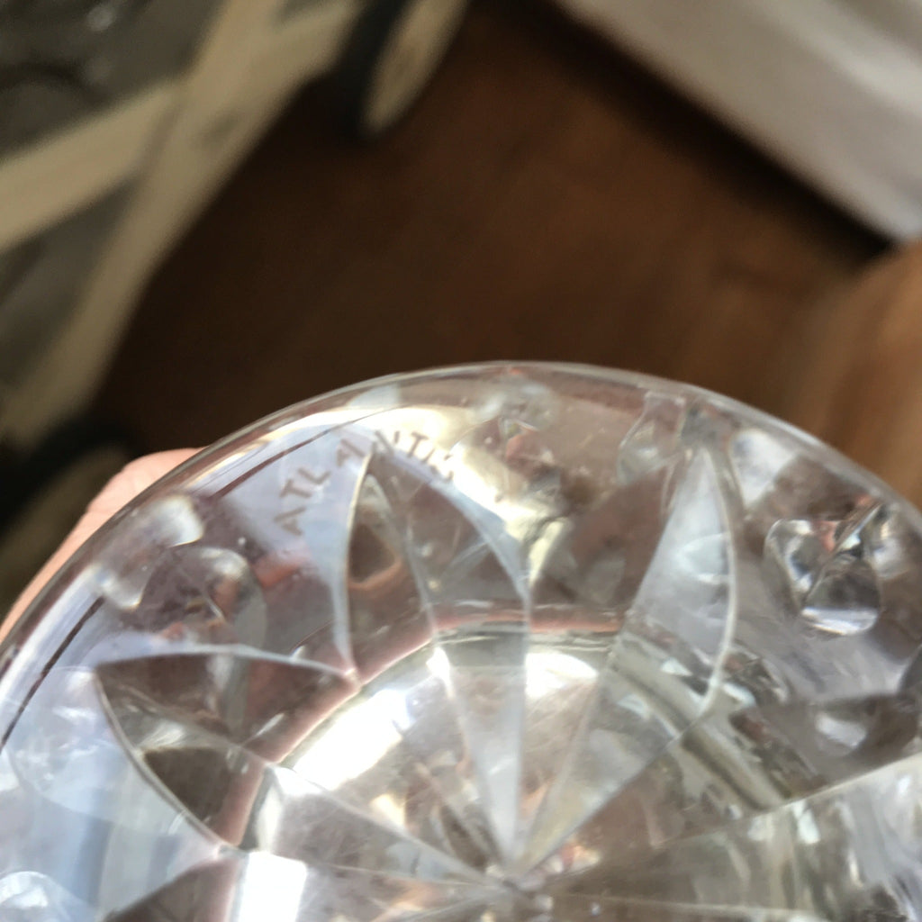 Lot de 5 verres gobelets hauts à orangeade ou highball en cristal taillé Atlantis par Hello Broc brocante en ligne