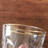 Lot de 6 petits verres à eau vintage liserés doré et paroi facettée par Hello Broc brocante en ligne