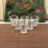 Lot de 6 petits verres à eau vintage liserés doré et paroi facettée par Hello Broc brocante en ligne