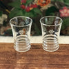 Paire de verres à eau en verre gravé grappes contenance 16 cl par Hello Broc brocante en ligne