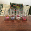Ensemble vintage de 8 verres hauts à orangeade dans leur porte verres filaire années 50 / 60 par Hello Broc brocante en ligne