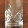Paire de verres vintage hauts à orangeade, whisky en cristal taillé - high ball gravés C.C.L. pour Compagnie Cristallière de Lorraine par Hello Broc brocante en ligne