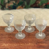 Lot de 4 verres évasés à digestif ou à liqueur sur pied par Hello Broc brocante en ligne