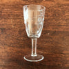 Ensemble de 5 verres à liqueur vintage sur pied en cristal gravé de 6 cl par Hello Broc brocante en ligne