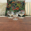 Ensemble de 3 verres à digestif et à liqueur en cristal gravure épis de blé par Hello Broc brocante en ligne